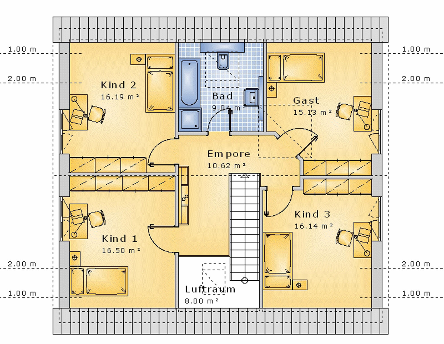 Satteldachhaus 156 m² DG