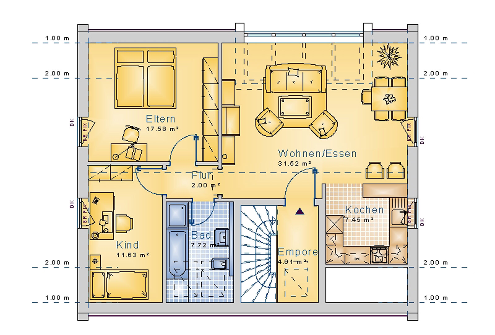 Satteldachhaus 157 m² DG