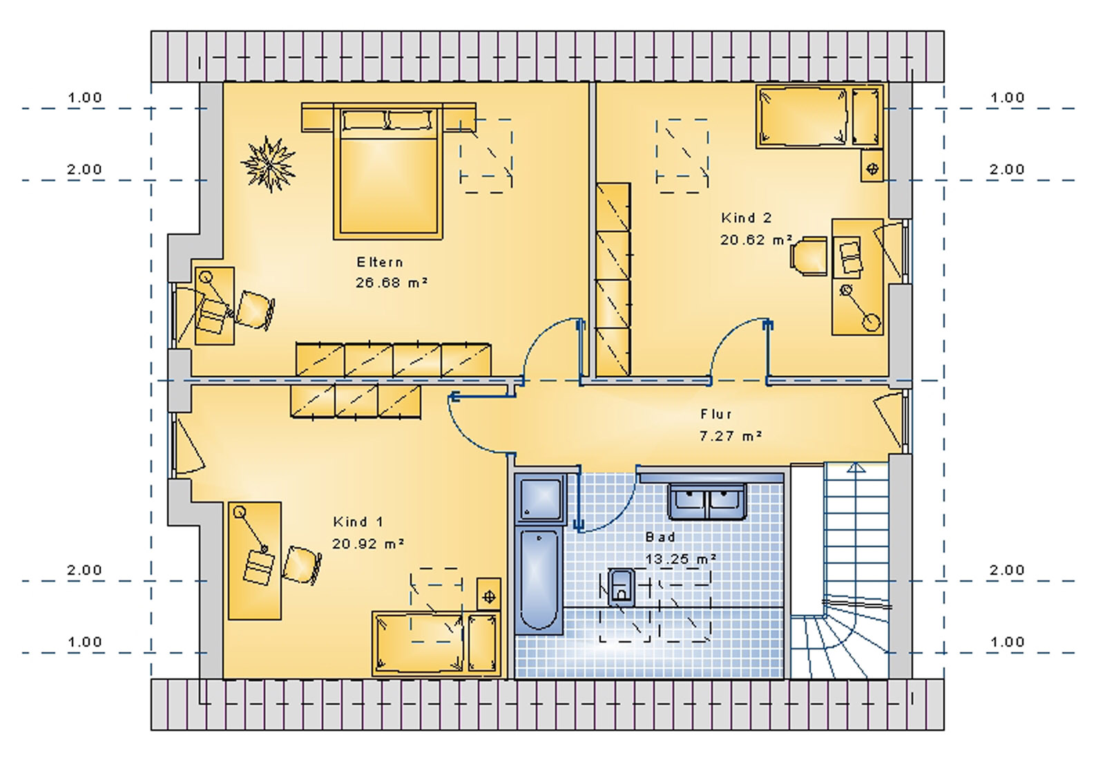 Satteldachhaus 160 m² DG