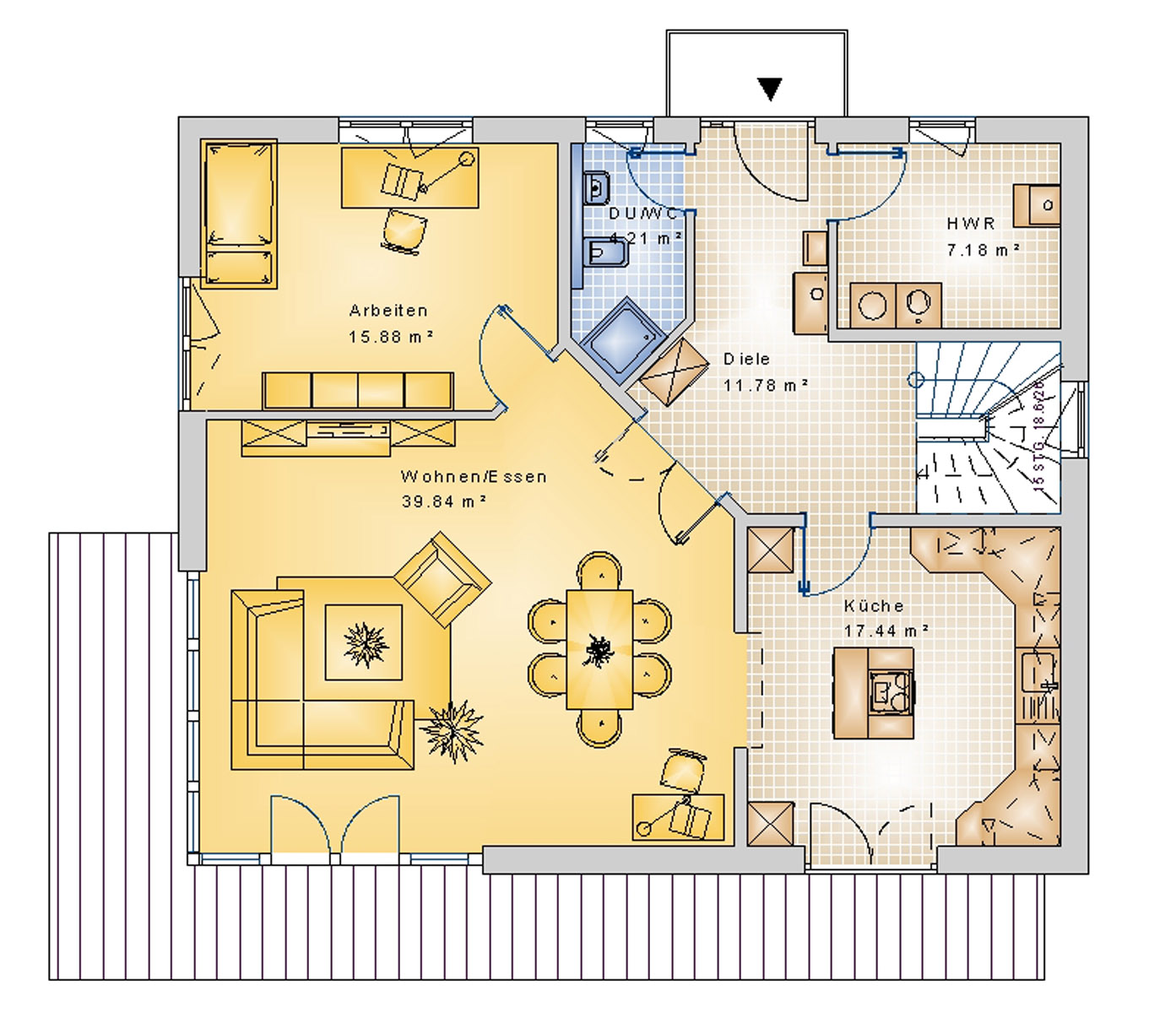 Satteldachhaus 170 m² EG