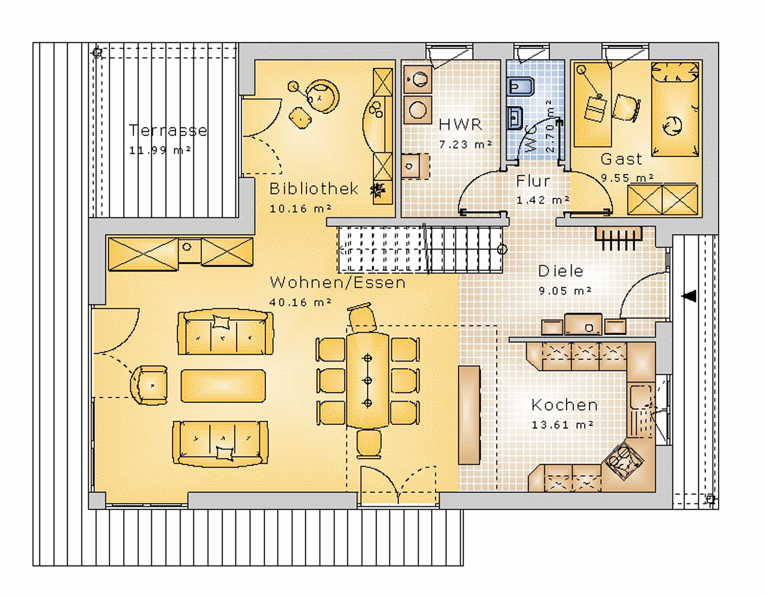 Satteldachhaus 174 m² EG