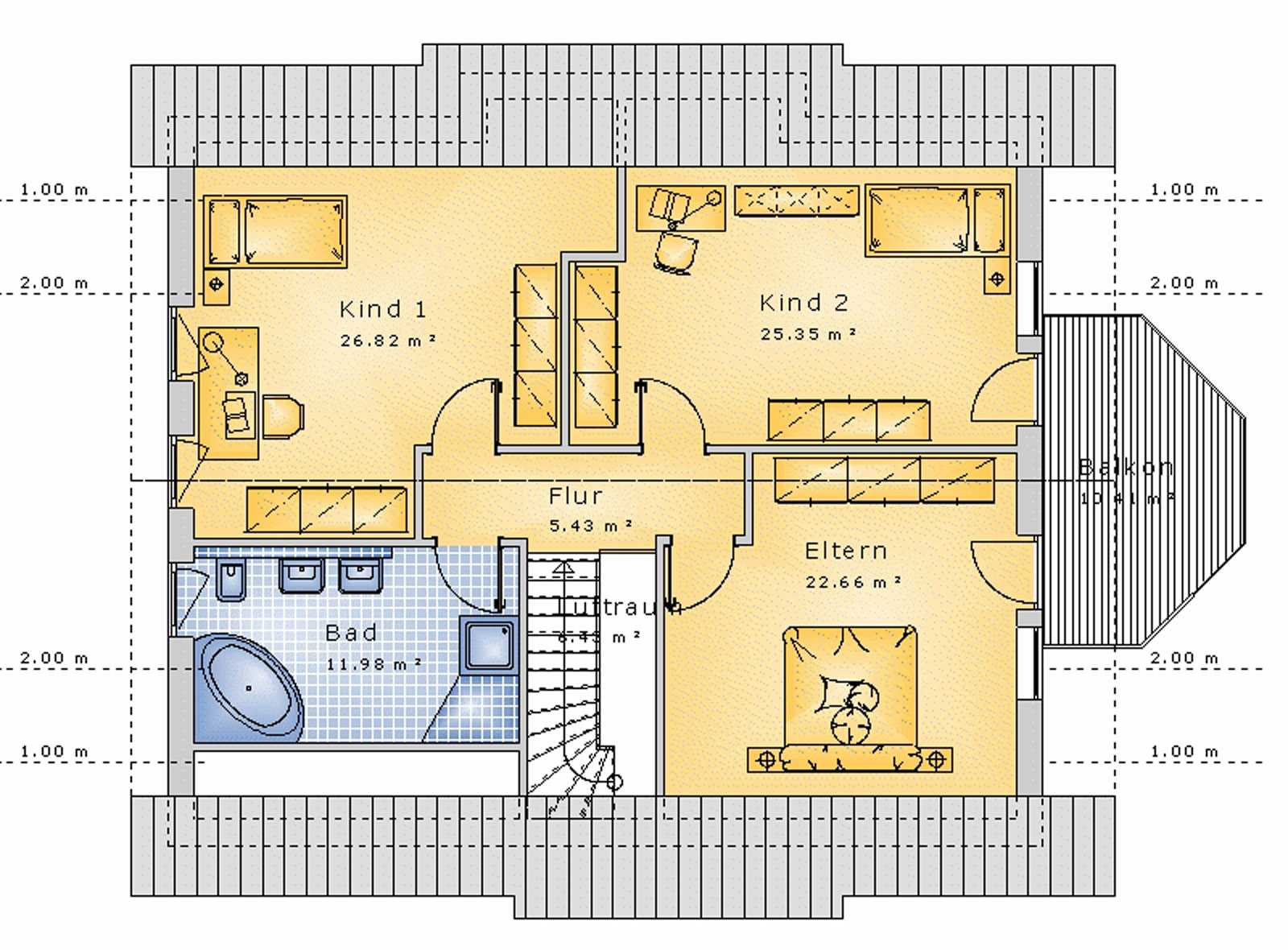 Satteldachhaus 178 m² DG