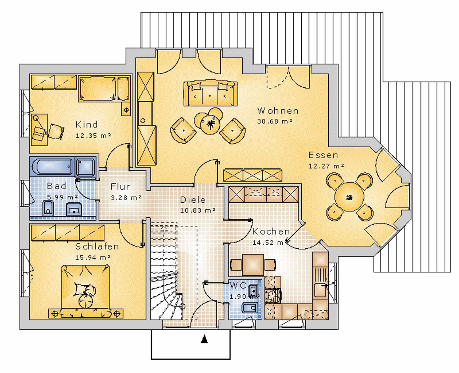 Satteldachhaus 178 m² EG