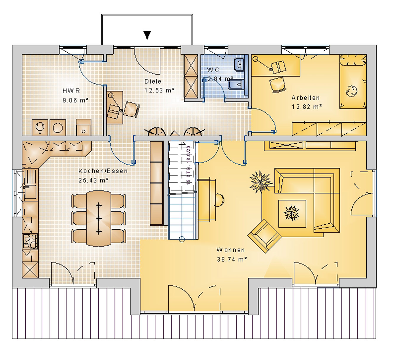 Satteldachhaus 183 m² EG