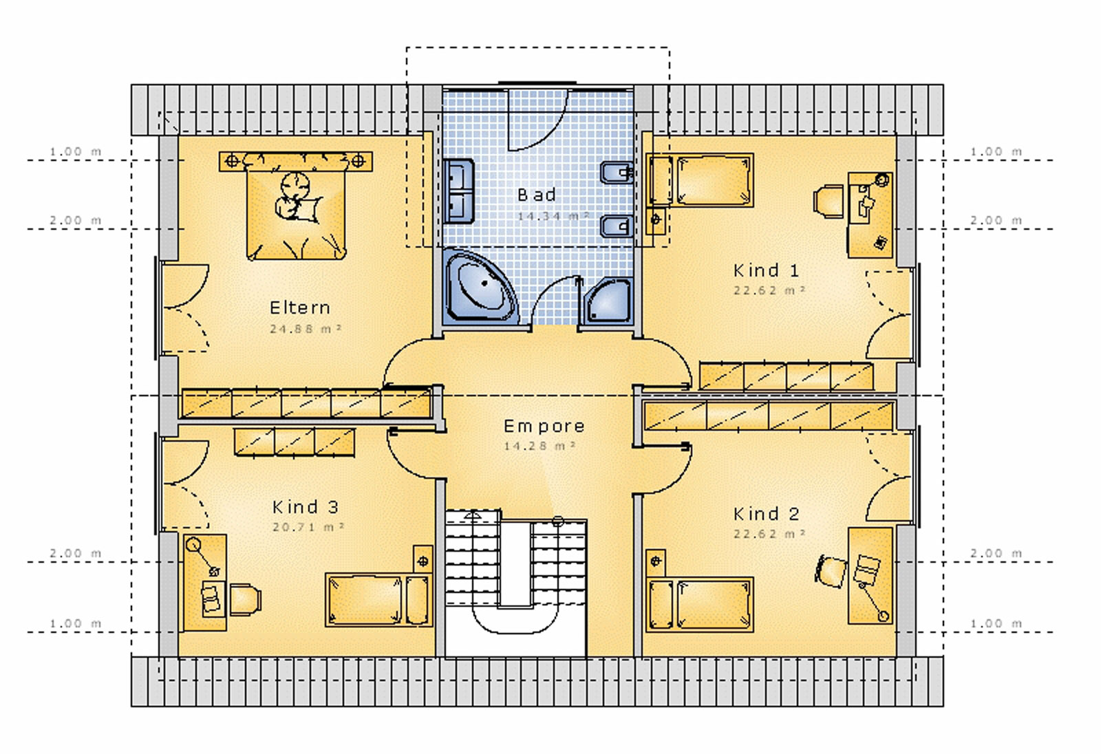 Satteldachhaus 202 m² DG