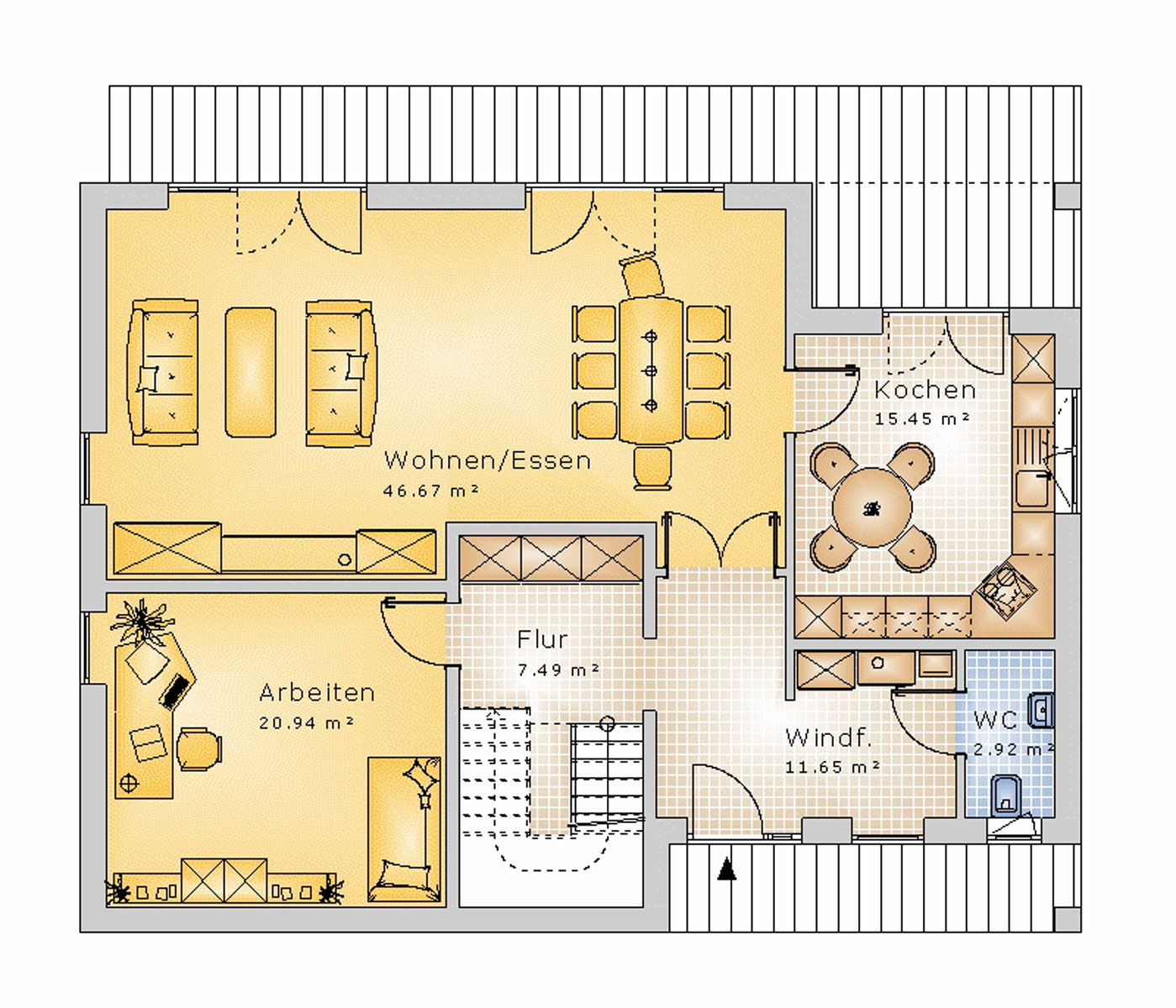 Satteldachhaus 202 m² EG