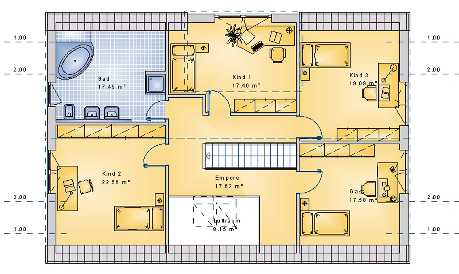 Satteldachhaus 204 m² DG