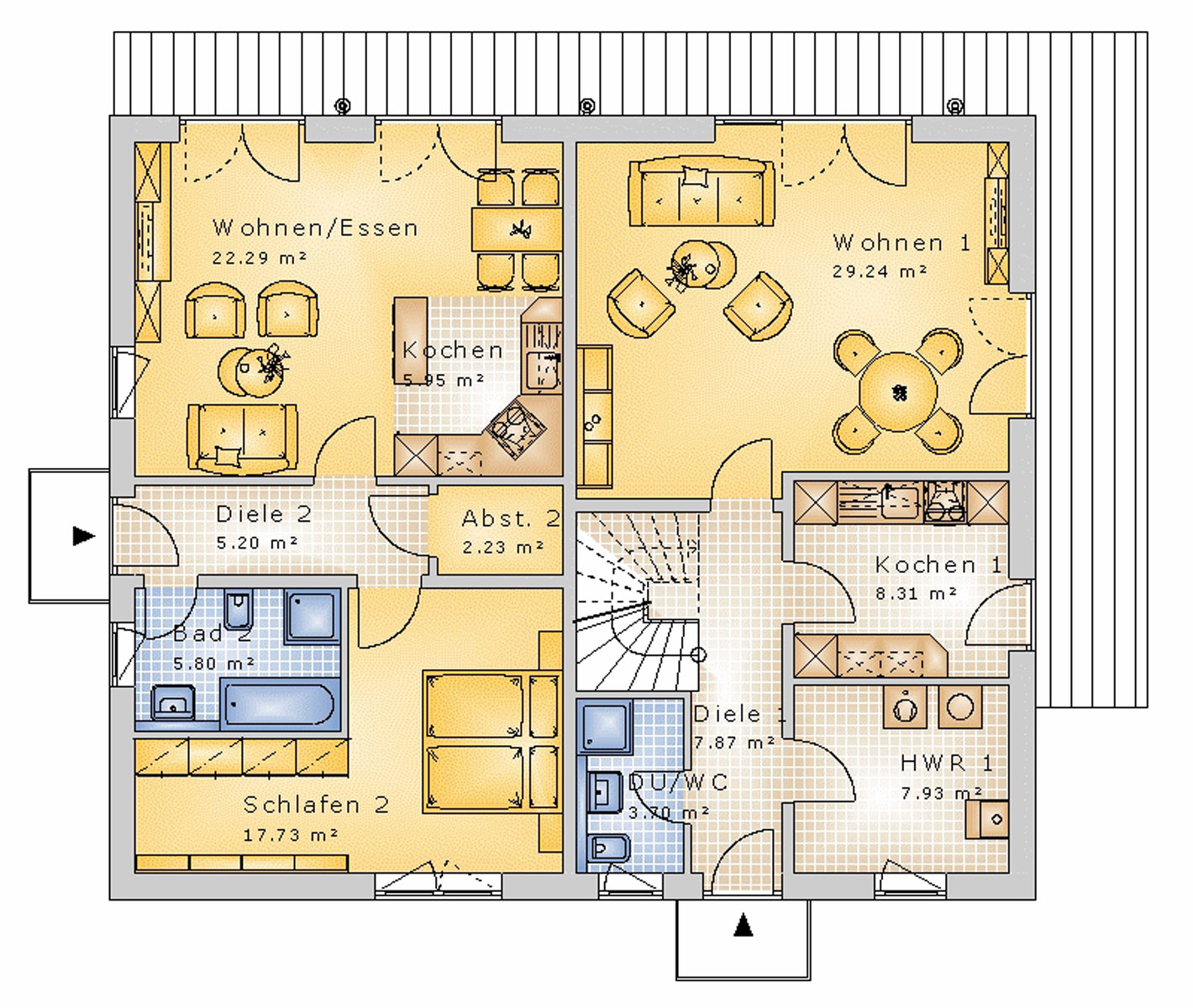 Satteldachhaus 214 m² EG