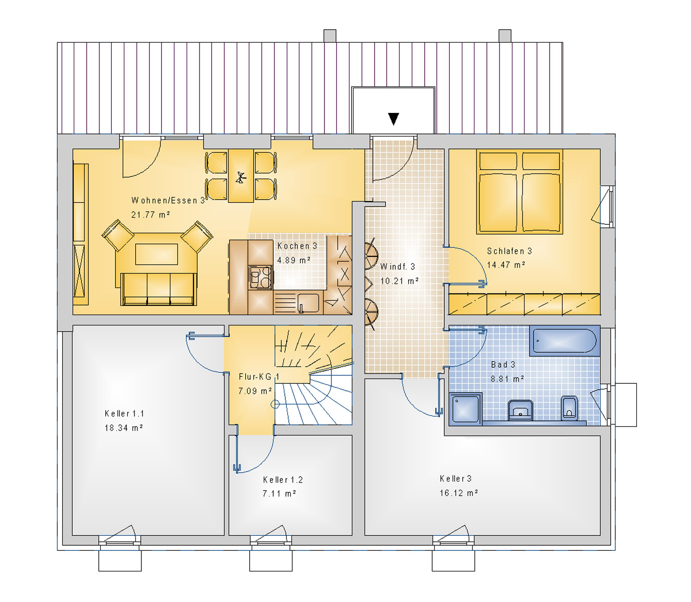 Satteldachhaus 258 m² KG