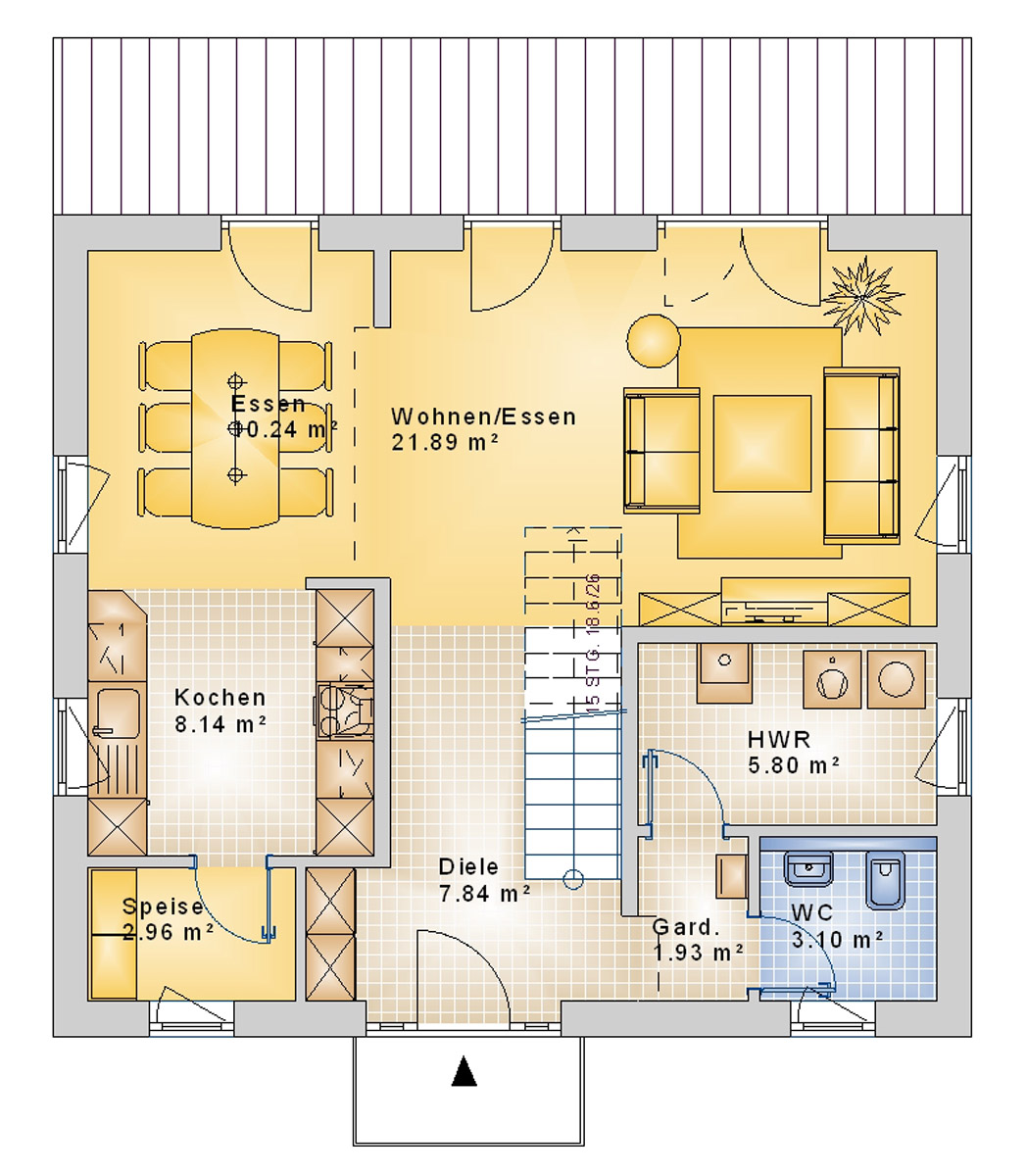 Stadthaus 121 m² EG