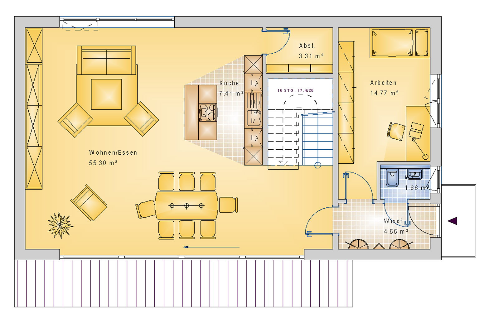 Stadthaus 166 m² EG