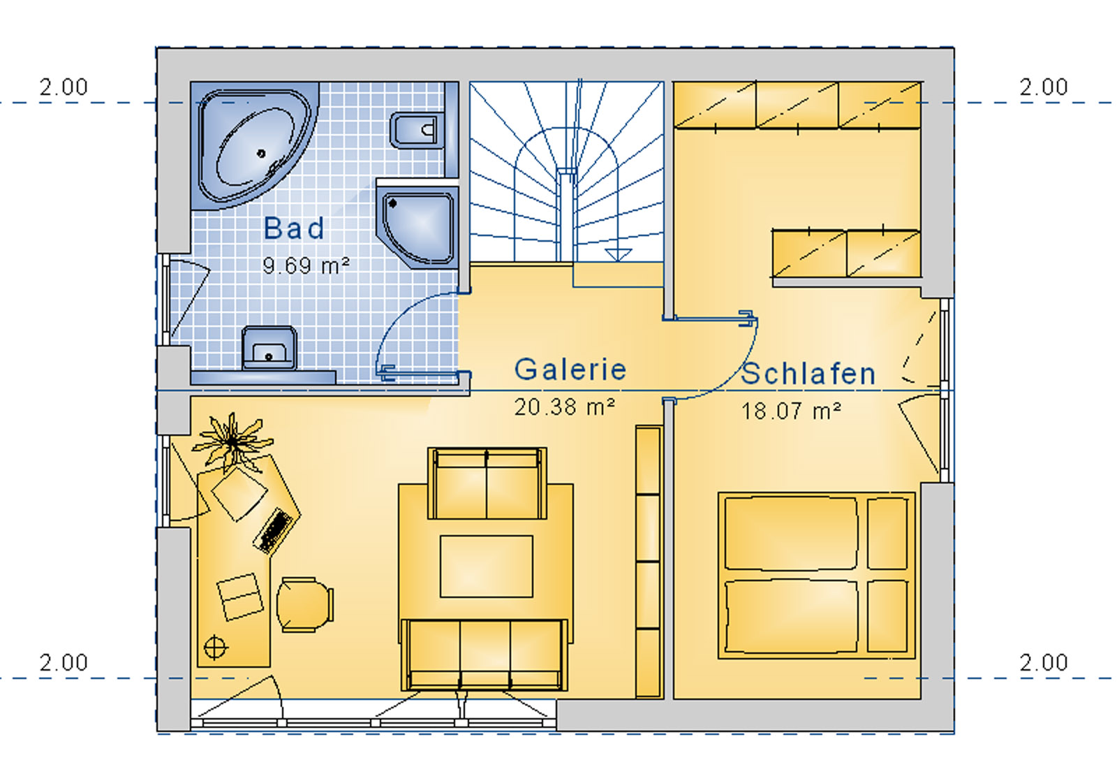 Stadthaus 96 m² DG