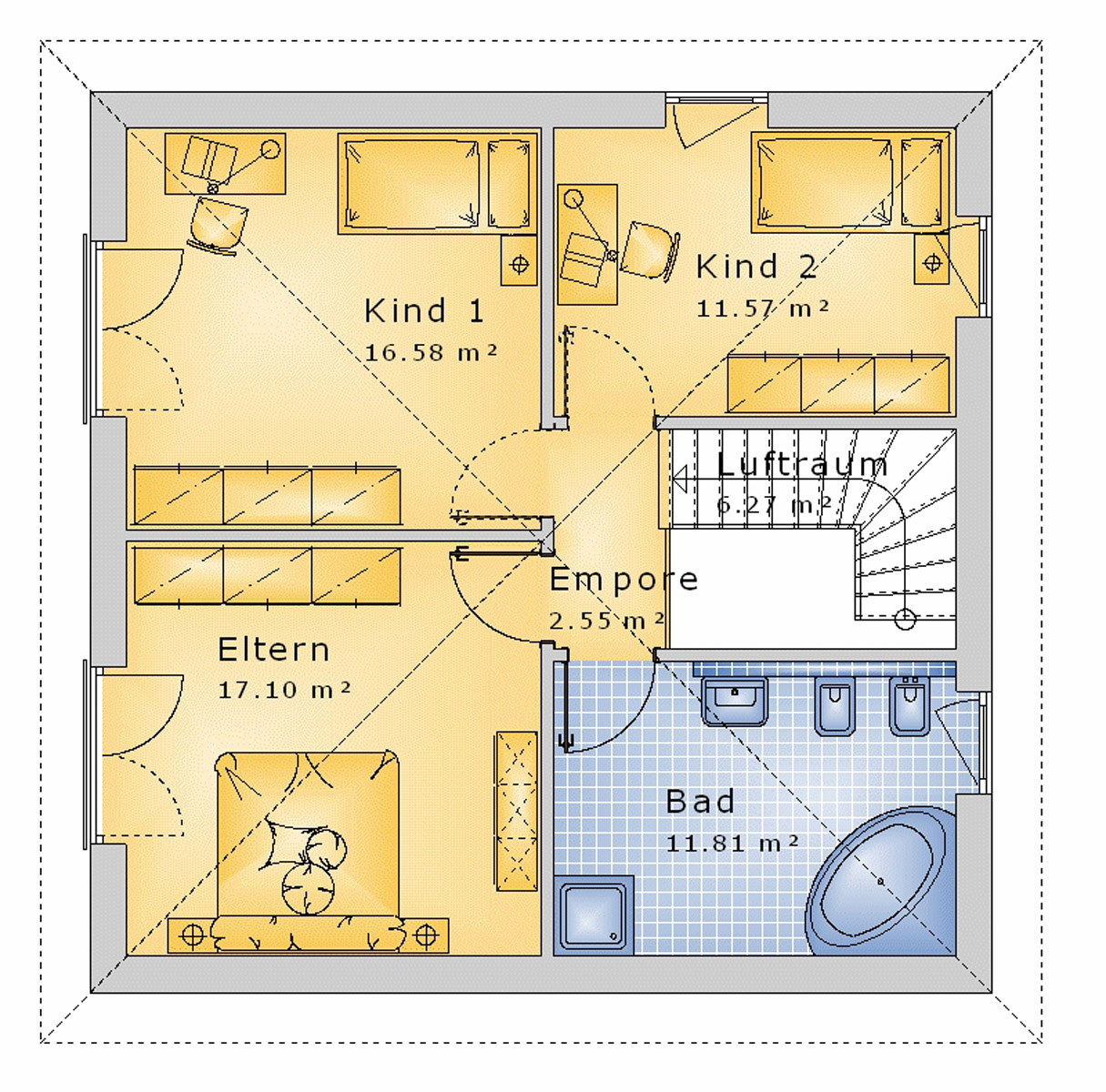Stadtvilla 123 m² DG