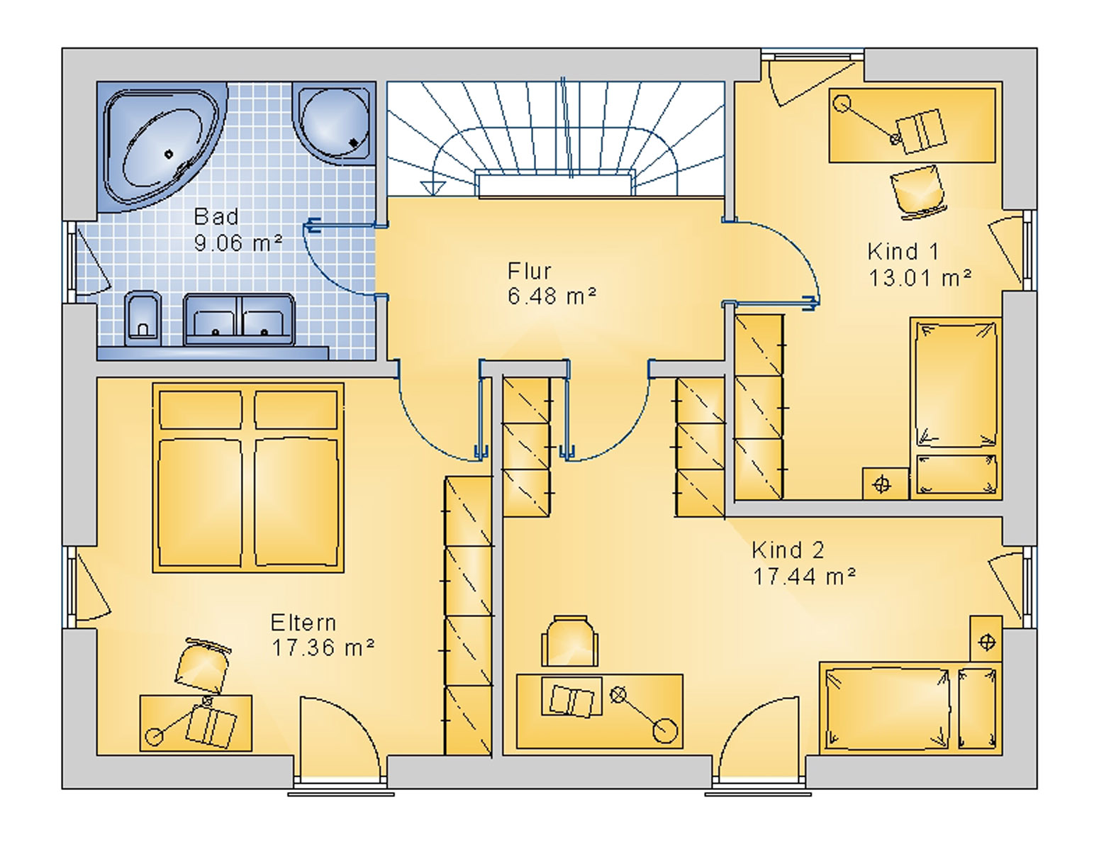 Stadtvilla 127 m² DG