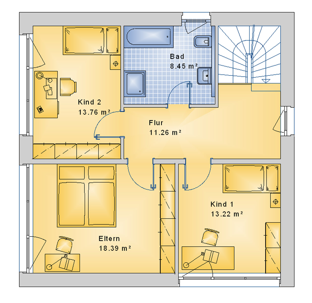 Stadtvilla 129 m² DG