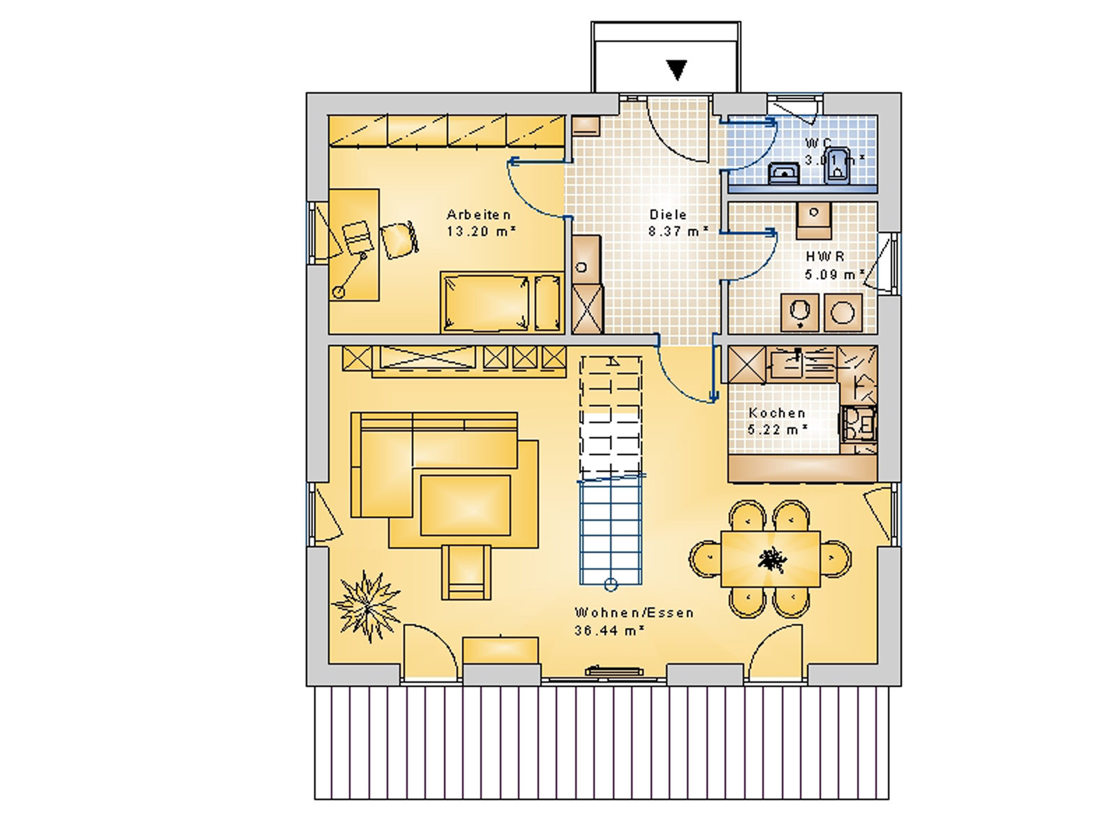 Stadtvilla 140 m² EG