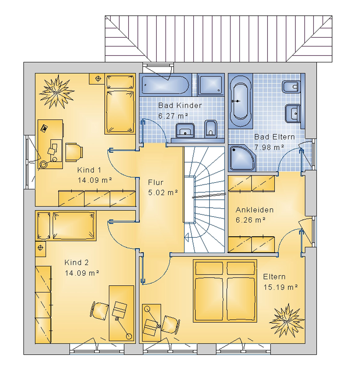 Stadtvilla 141 m² DG