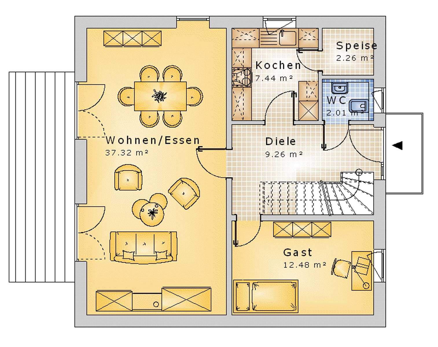 Stadtvilla 142 m² EG