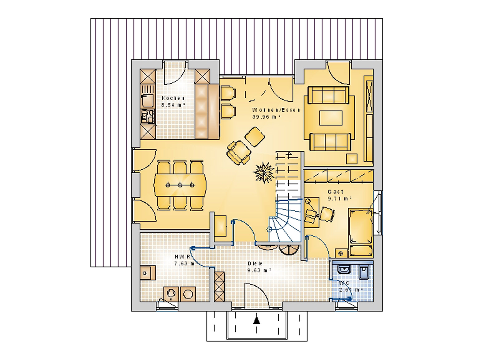 Stadtvilla 150 m² EG