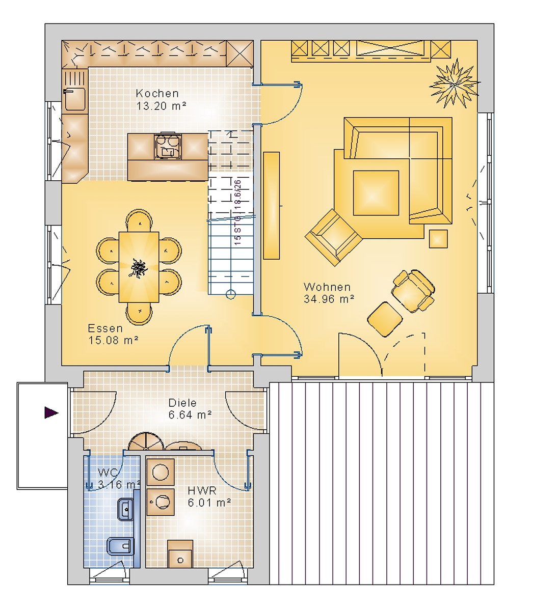 Stadtvilla 151 m² EG