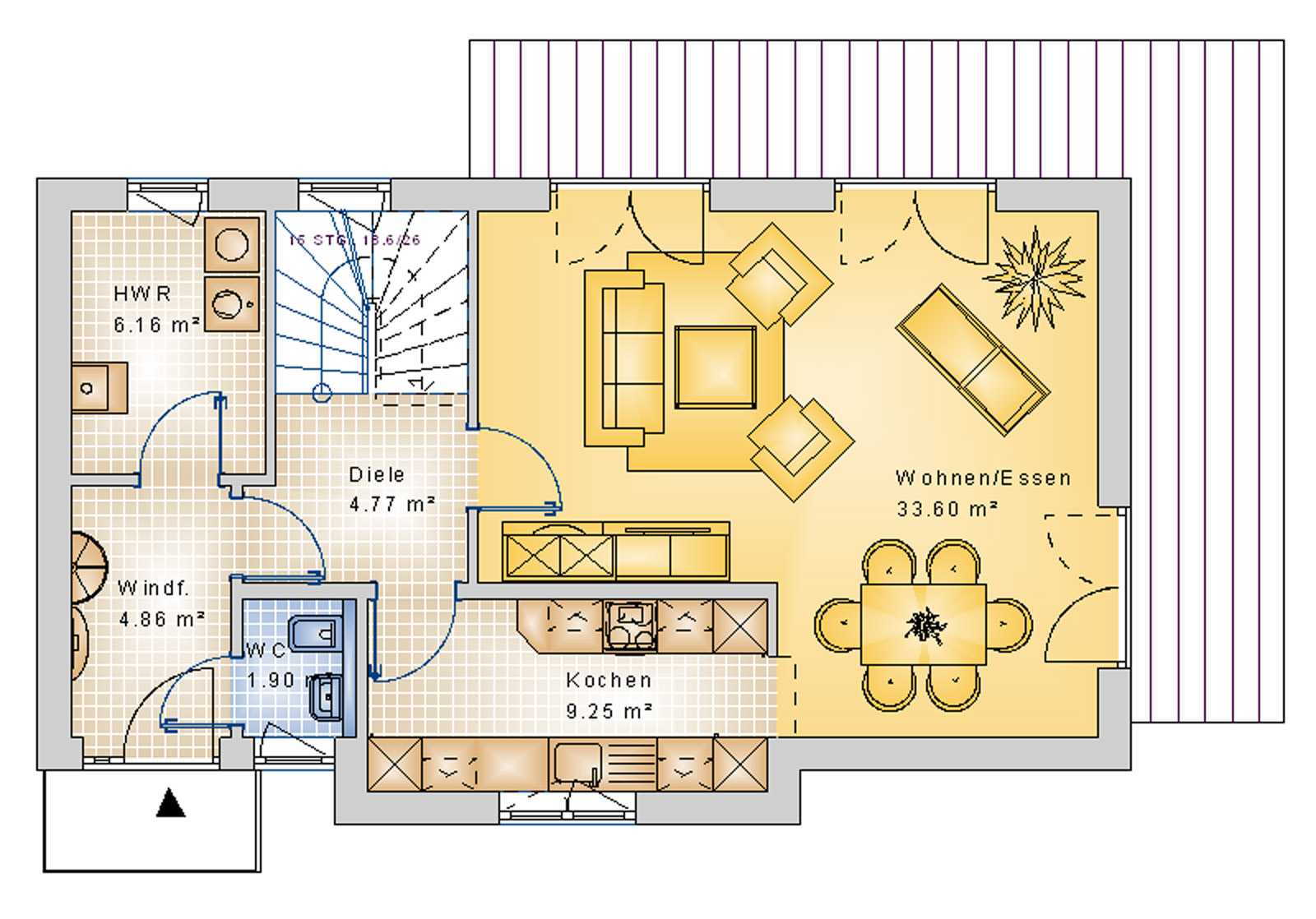 Stadtvilla 154 m² EG