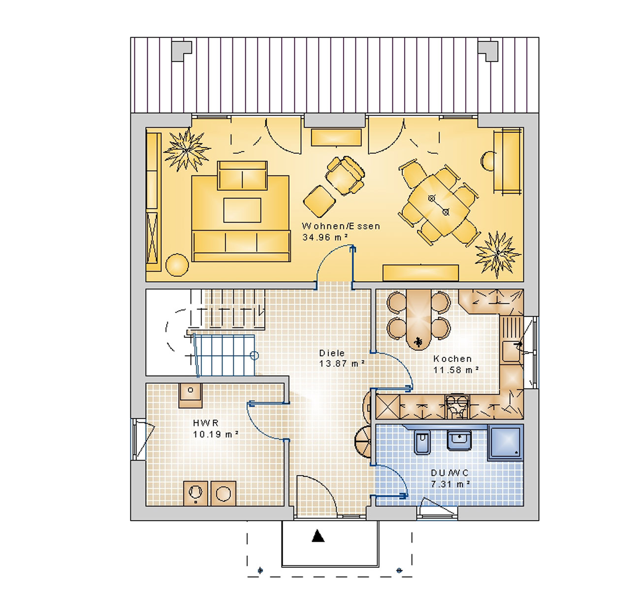 Stadtvilla 159 m² EG