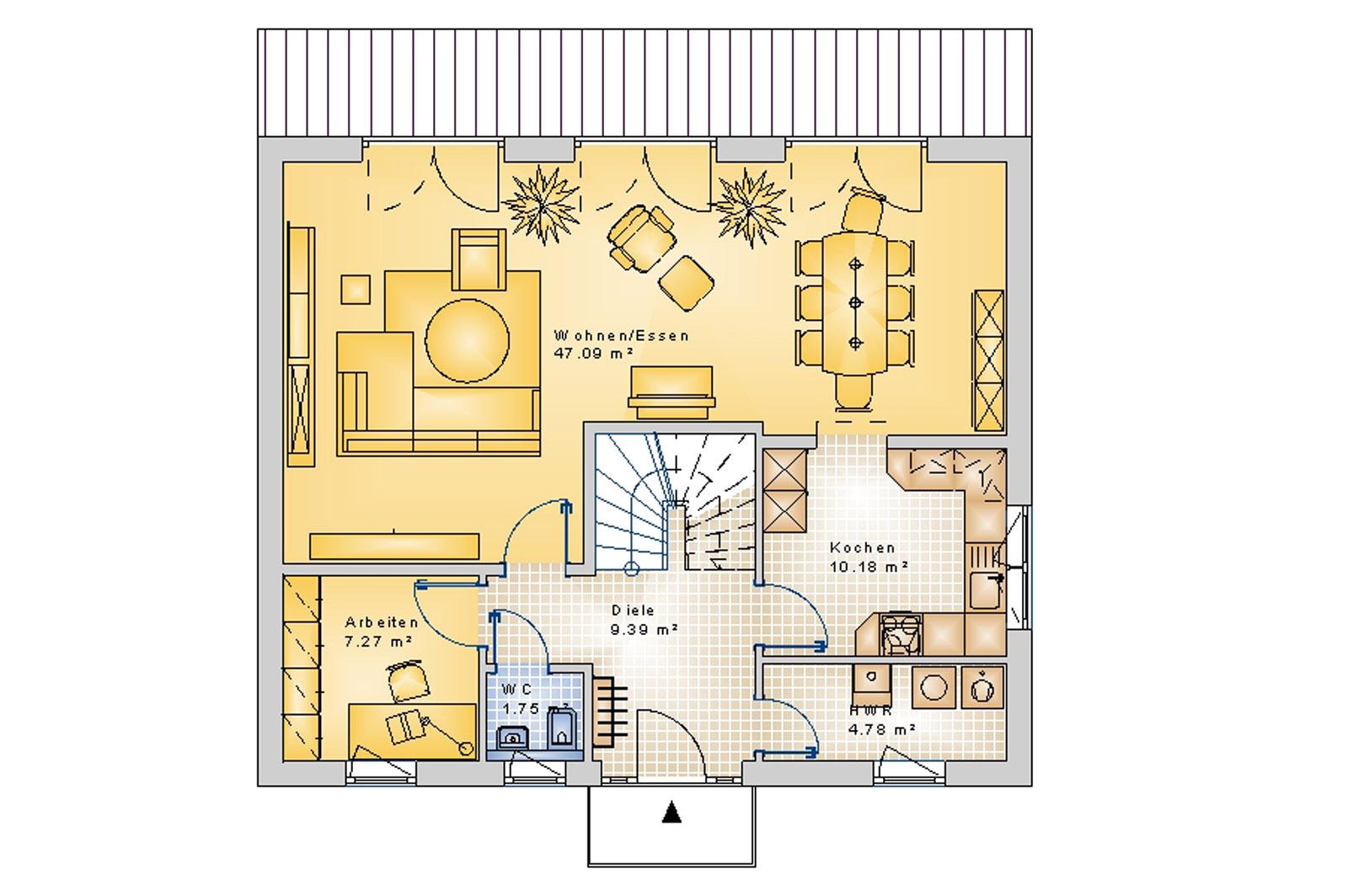 Stadtvilla 161 m² EG