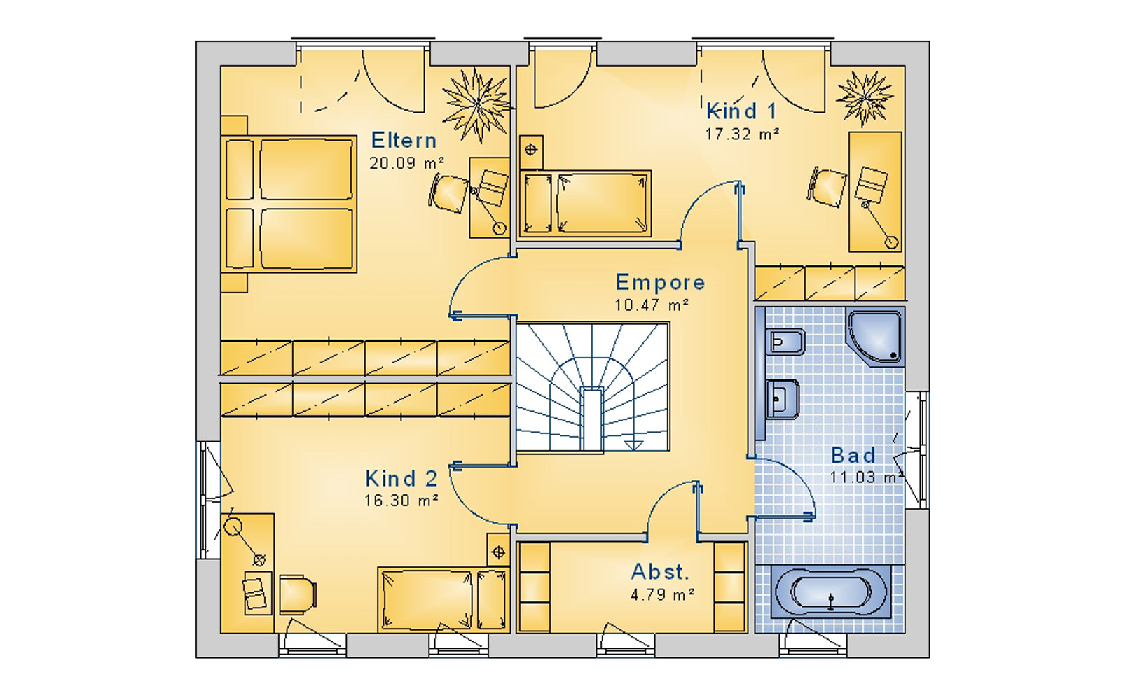 Stadtvilla 161 m² OG