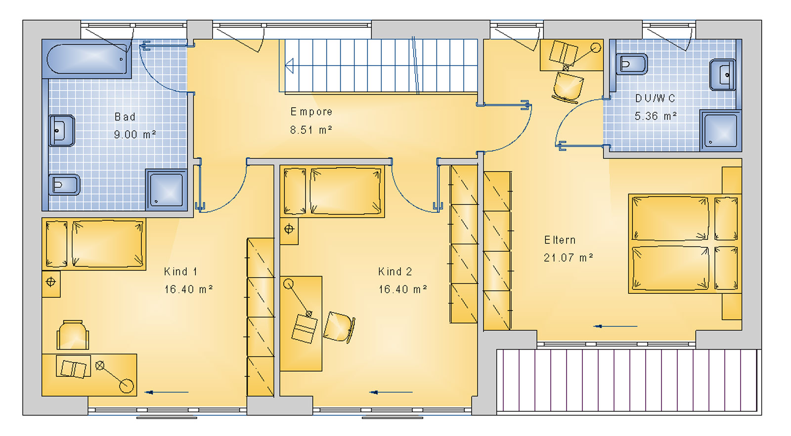 Stadtvilla 161 m² OG
