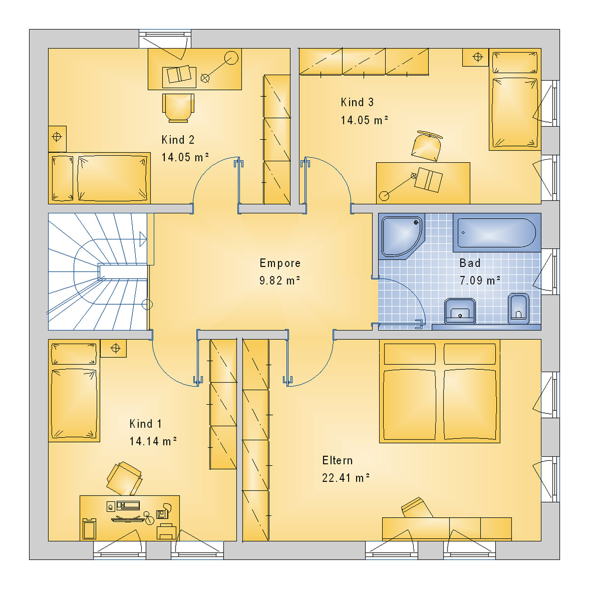 Stadtvilla 162 m² OG