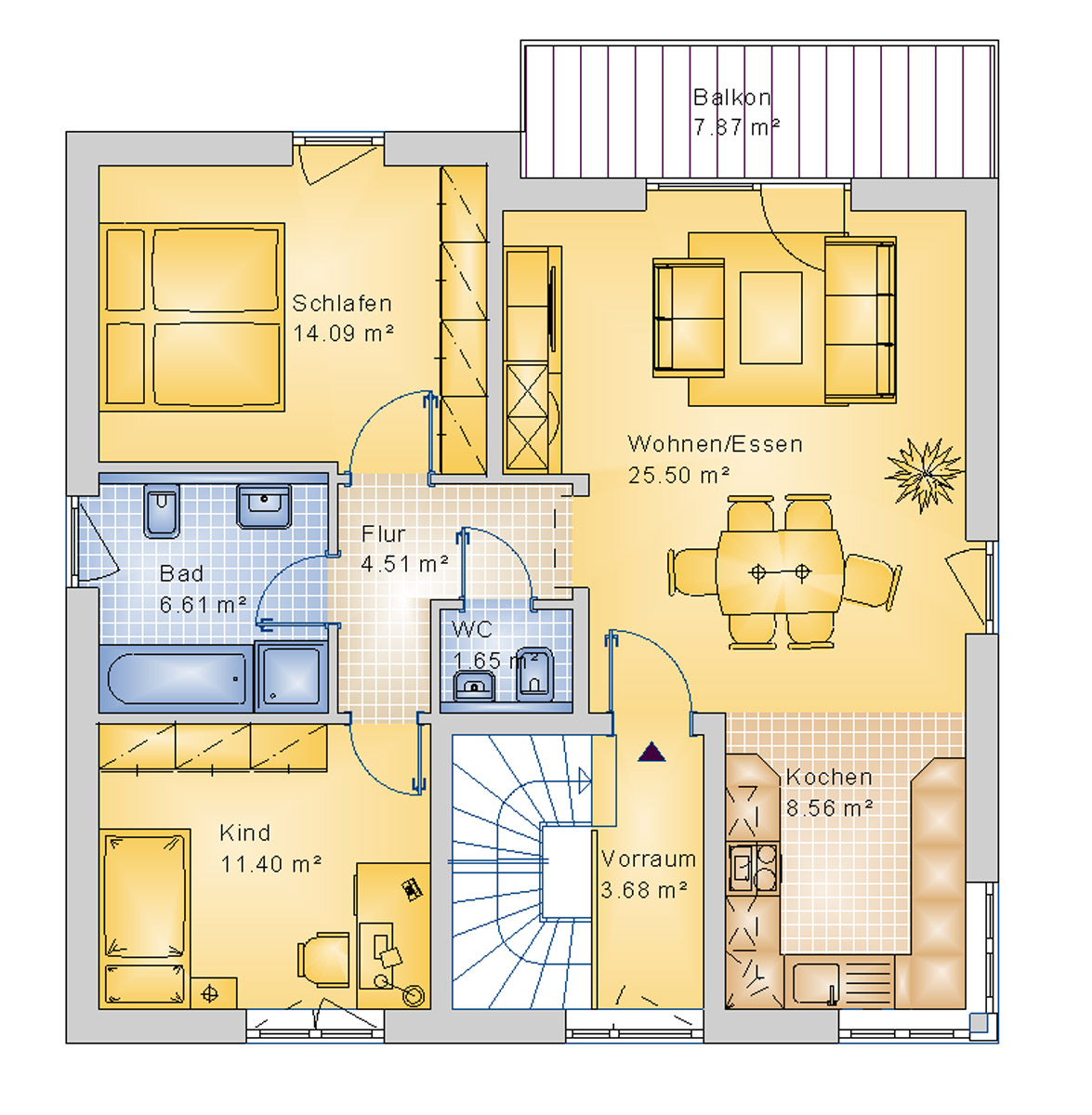 Stadtvilla 164 m² OG