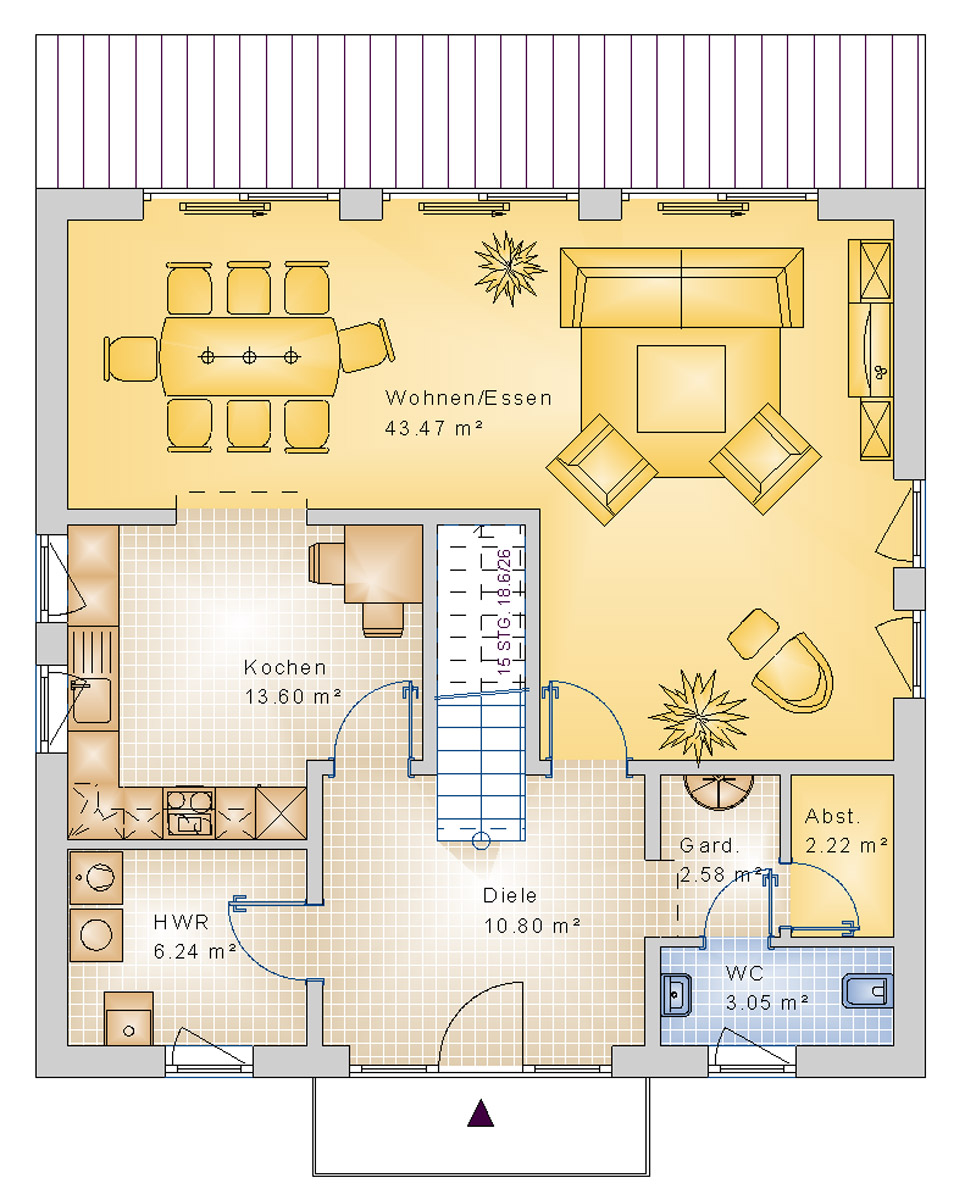 Stadtvilla 165 m² EG