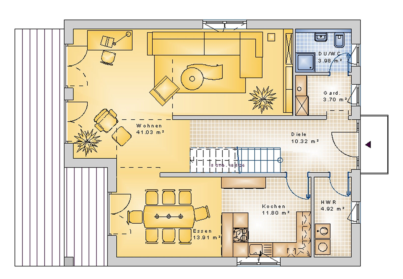 Stadtvilla 166 m² EG