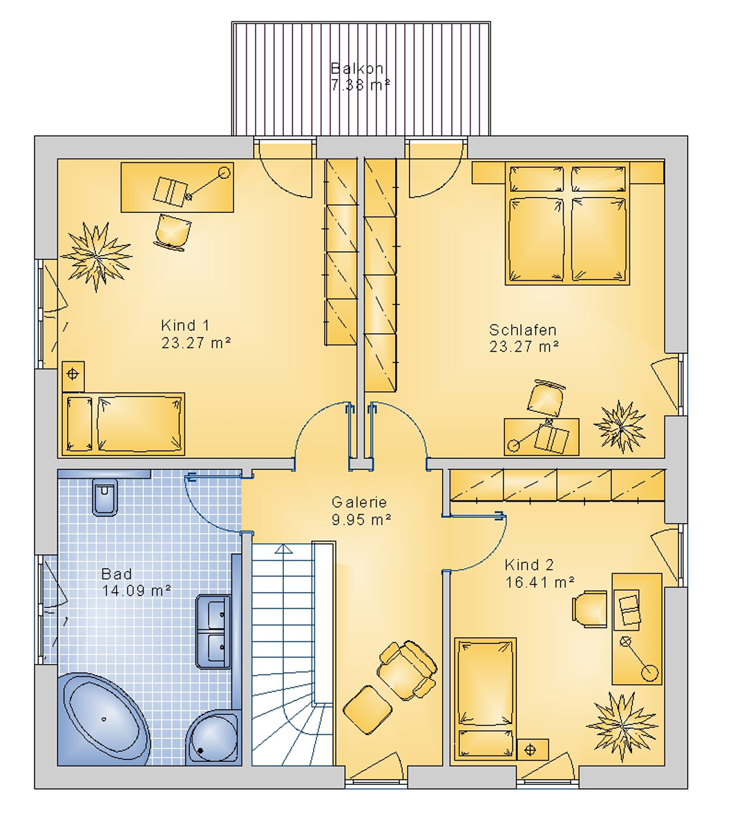 Stadtvilla 167 m² DG