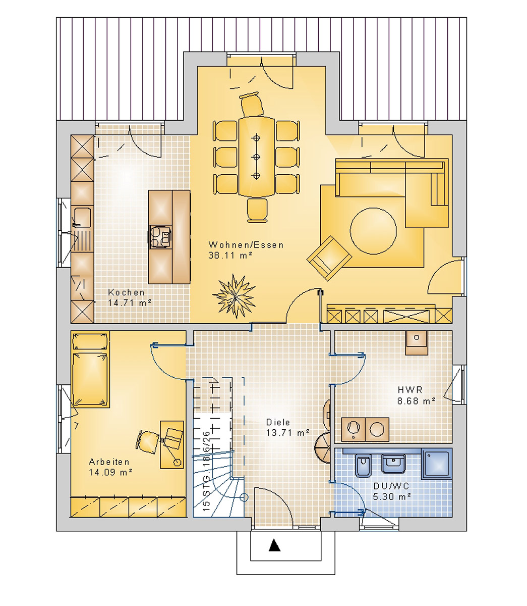 Stadtvilla 167 m² EG