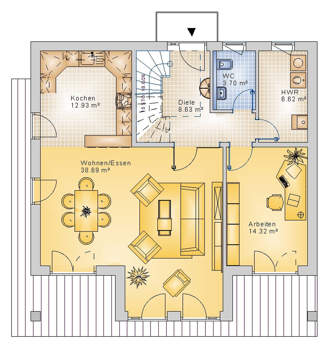 Stadtvilla 173 m² EG