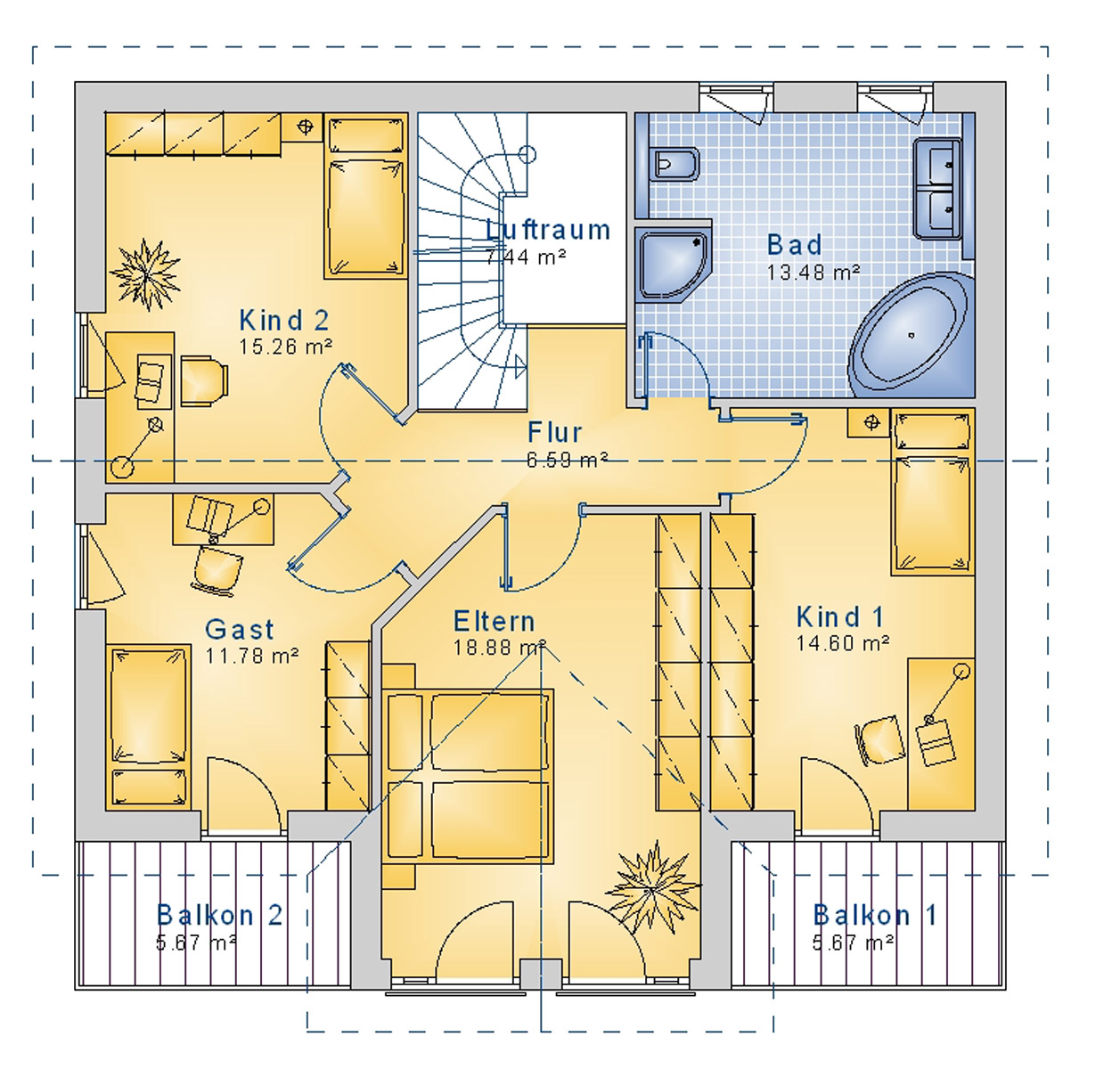 Stadtvilla 173 m² OG
