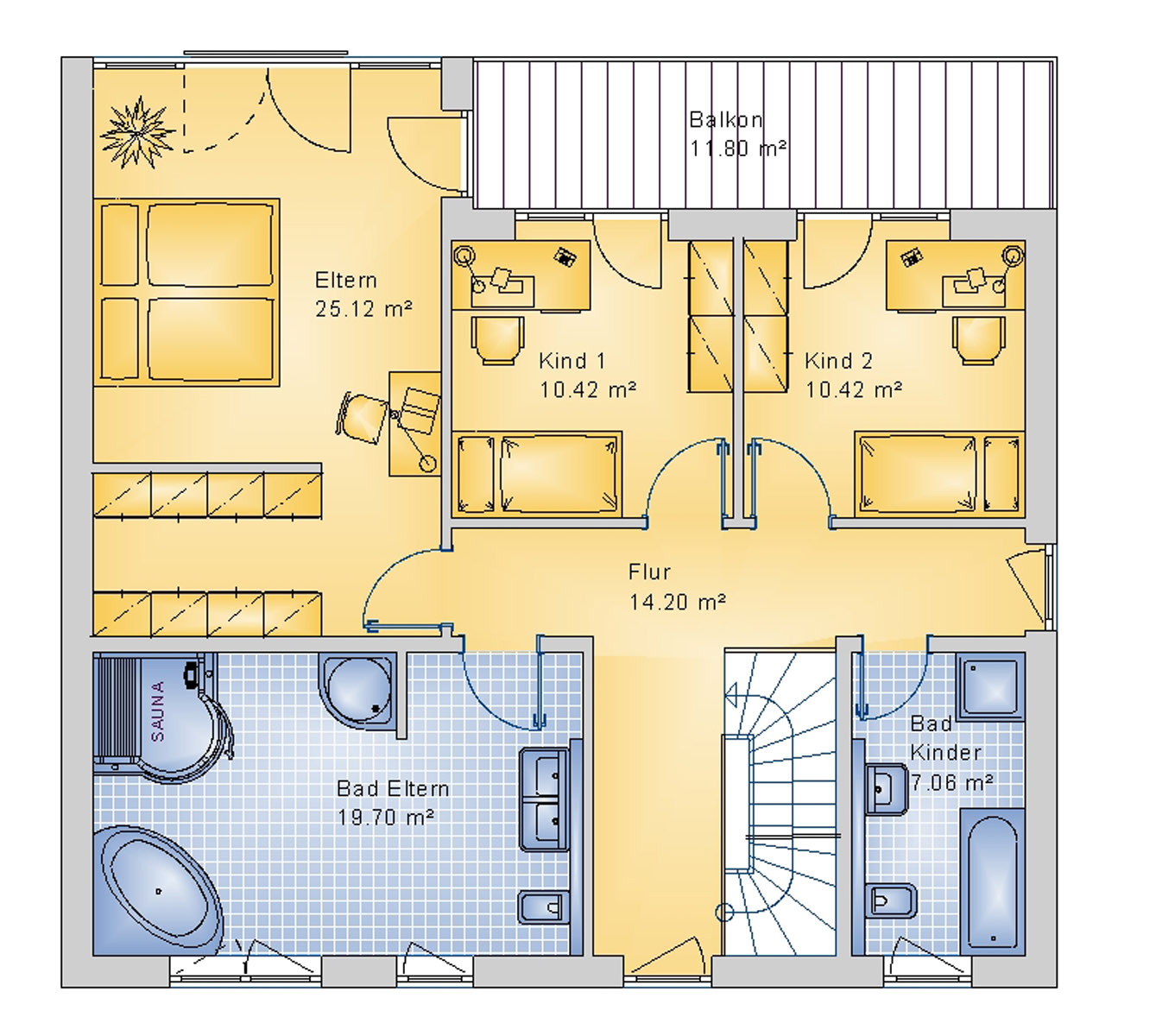 Stadtvilla 182 m² OG