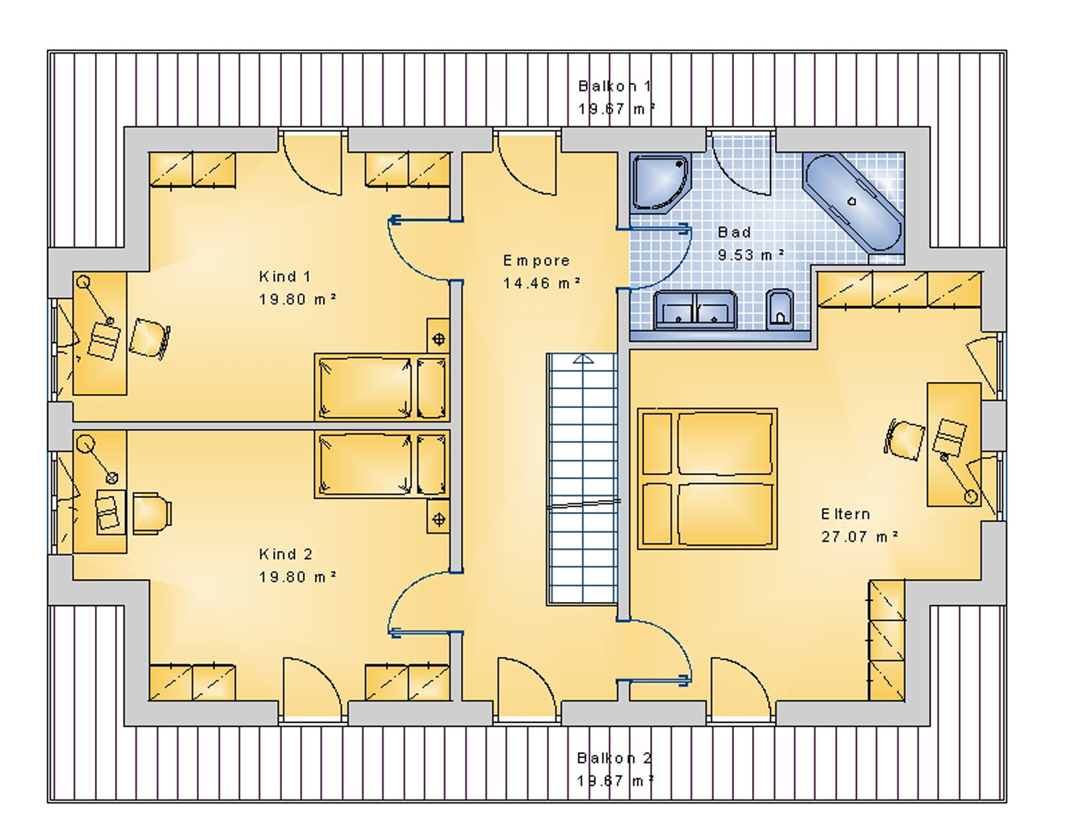 Stadtvilla 221 m² OG