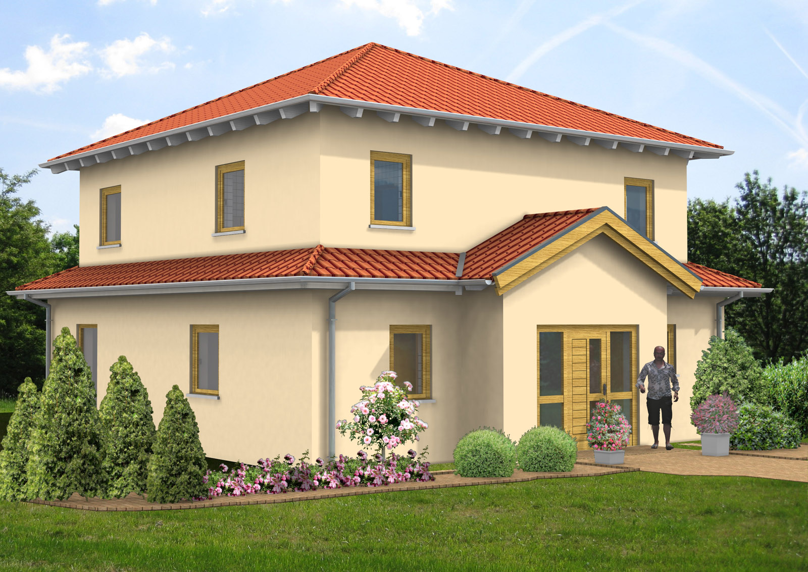Staffelhaus 142 m² Ansicht 1