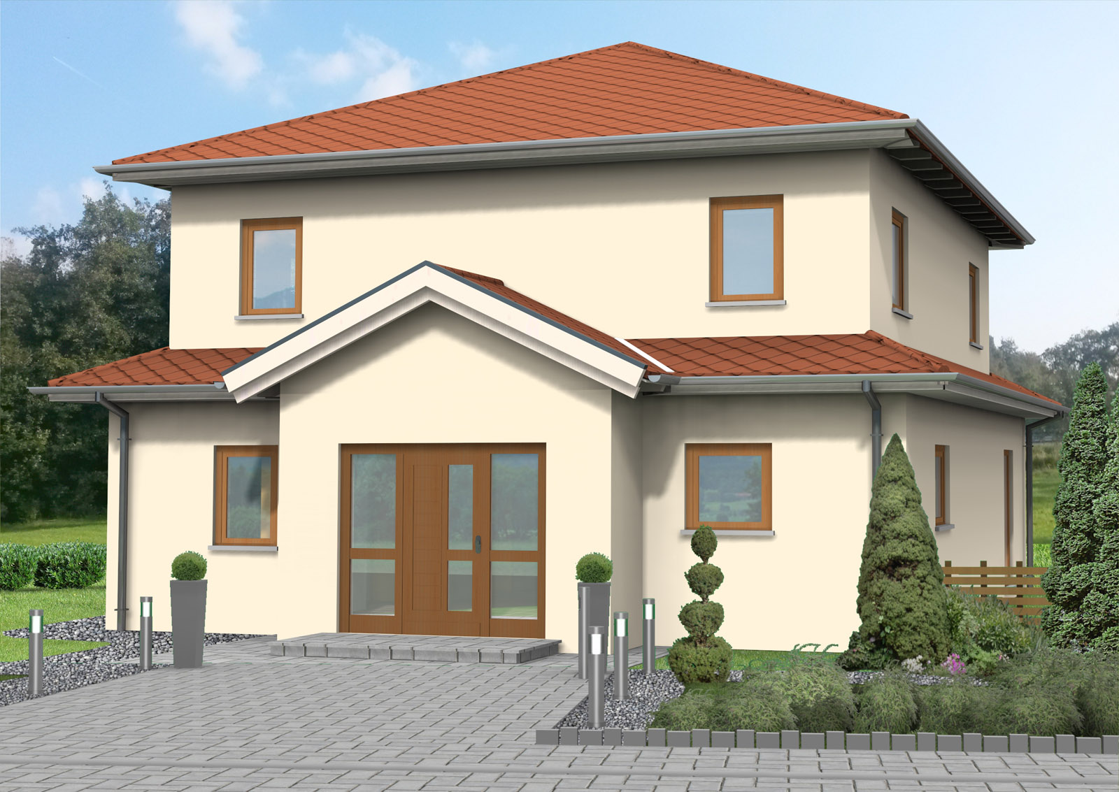Staffelhaus 142 m² Ansicht 2