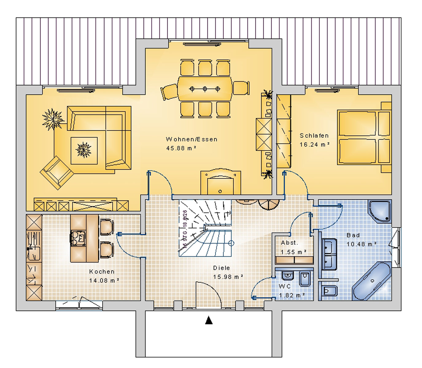 Staffelhaus 153 m² EG