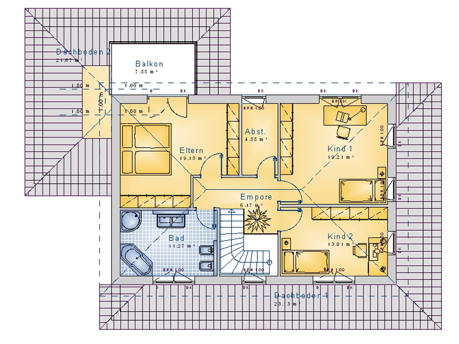 Staffelhaus 193 m² DG