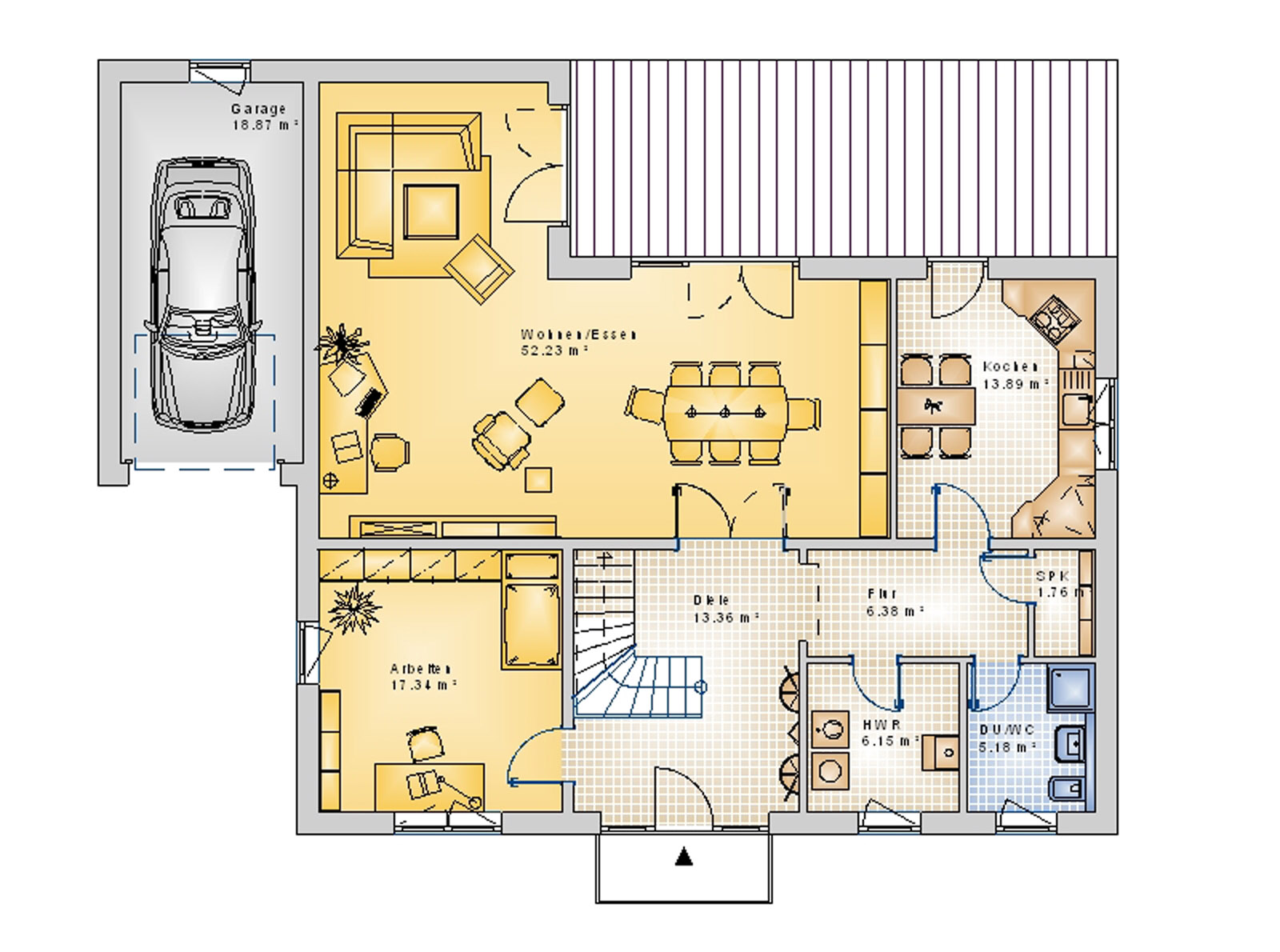 Staffelhaus 193 m² EG