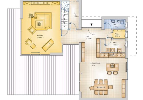 Bauhaus 118 m²  EG