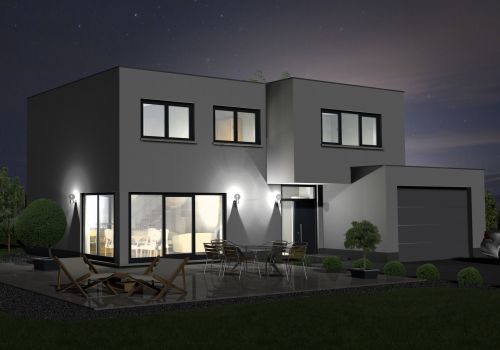 Bauhaus 119 m² Ansicht 2