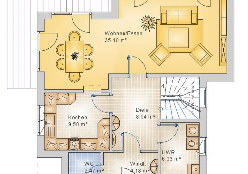 Bauhaus 131 m² EG