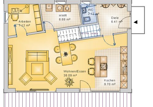 Bauhaus 136 m² EG