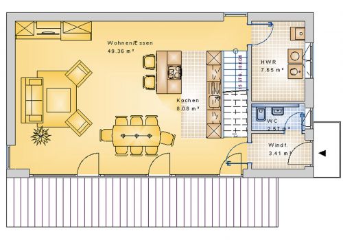 Bauhaus 143 m² EG