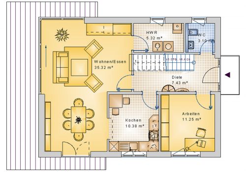 Bauhaus 148 m² EG